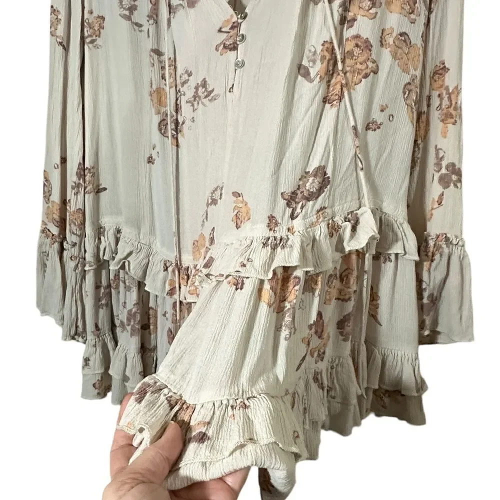 Free People Clover Field Tunic Boho Dress/Top Size Medium
